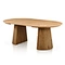 Expandable round dining table